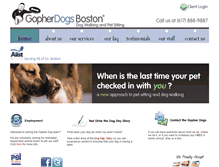 Tablet Screenshot of gopherdogsboston.com